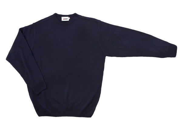 Camisola de Ponto Fino com Gola Redonda-Azul Marinho-S-RAG-Tailors-Fardas-e-Uniformes-Vestuario-Pro
