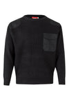 Camisola de Ponto Grosso com Gola Redonda-Preto-S-RAG-Tailors-Fardas-e-Uniformes-Vestuario-Pro