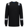 Camisola de manga comprida em malha WX3 Modaflame FR-Preto-S-RAG-Tailors-Fardas-e-Uniformes-Vestuario-Pro