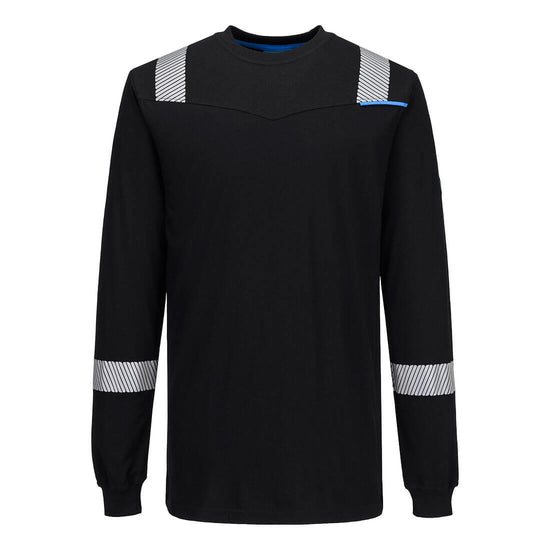 Camisola de manga comprida em malha WX3 Modaflame FR-Preto-S-RAG-Tailors-Fardas-e-Uniformes-Vestuario-Pro