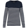 Camisola estilo marinheiro de senhora-Striped Navy / Off White-XS-RAG-Tailors-Fardas-e-Uniformes-Vestuario-Pro