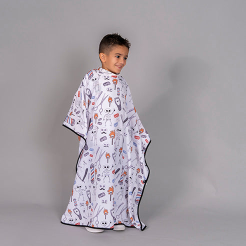 Capa de Cabeleireiro Infantil-Ossos-Único-RAG-Tailors-Fardas-e-Uniformes-Vestuario-Pro