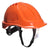 Capacete de Segurança Endurance Plus com Viseira Retrátil Incolor (PW54)-Laranja-Único-RAG-Tailors-Fardas-e-Uniformes-Vestuario-Pro
