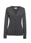 Cardigan Augusta com decote em V-Charcoal-XS (XSM)-RAG-Tailors-Fardas-e-Uniformes-Vestuario-Pro