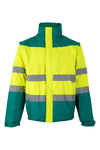 Casaco Acolchoado Bicolor c/ Capuz e Manga Destacável ALTA VISIBILIDADE-Amarelo/Verde-S-RAG-Tailors-Fardas-e-Uniformes-Vestuario-Pro