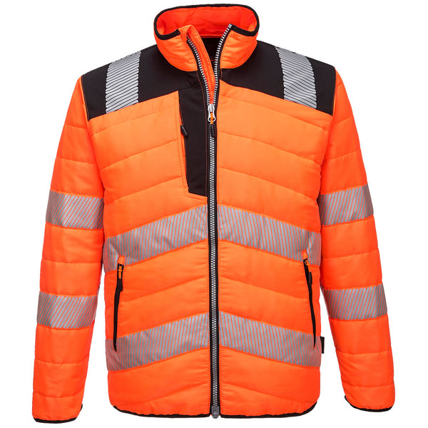 Casaco Baffle PW3 Alta Visibilidade-Laranja/Preto-S-RAG-Tailors-Fardas-e-Uniformes-Vestuario-Pro