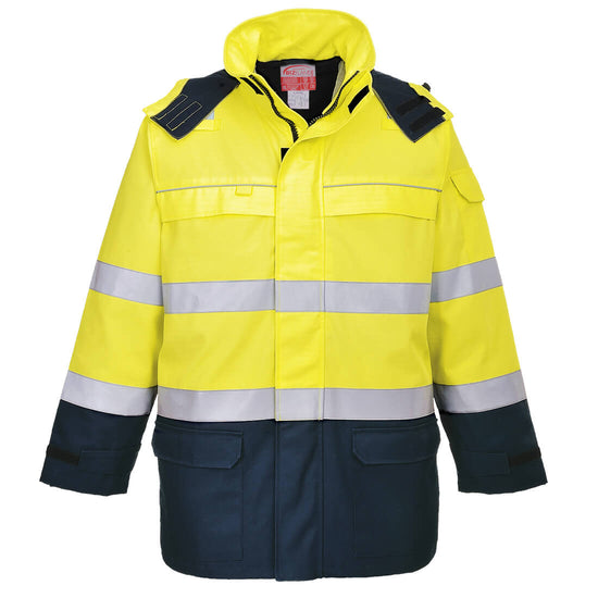 Casaco Bizflame Rain + Hi-Vis Arc-Amarelo/Marinho-M-RAG-Tailors-Fardas-e-Uniformes-Vestuario-Pro