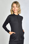 Casaco Desportivo Senhora Genova-Preto-XS / (SP)-RAG-Tailors-Fardas-e-Uniformes-Vestuario-Pro