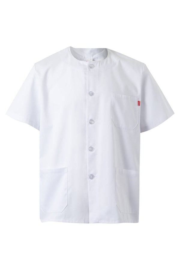 Casaco Estilo Pijama de Manga Curta-Branco - 07-XS-RAG-Tailors-Fardas-e-Uniformes-Vestuario-Pro