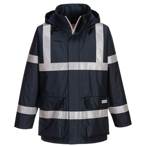 Casaco Ignífugo e Anti-estático Bizflame Rain Anti-Static-Marinho-S-RAG-Tailors-Fardas-e-Uniformes-Vestuario-Pro
