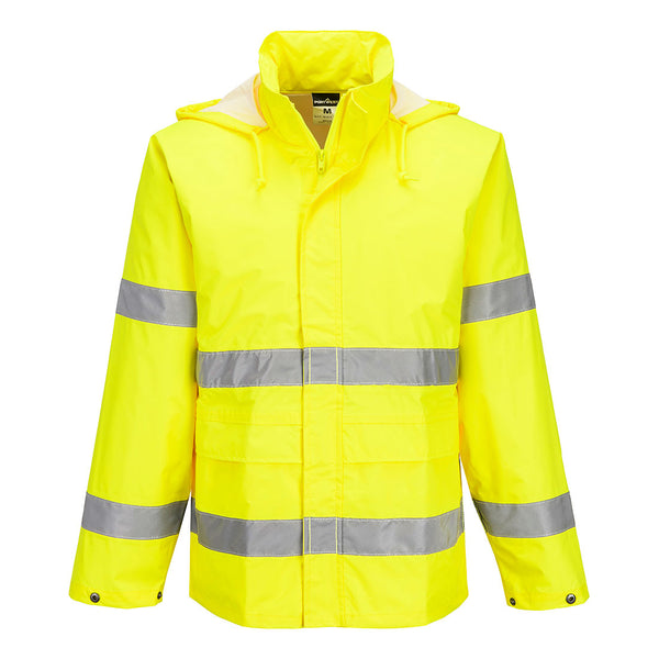 Casaco Impermeável de Alta Visibilidade Essential-Amarelo-XS-RAG-Tailors-Fardas-e-Uniformes-Vestuario-Pro
