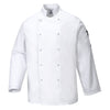 Casaco Jaleca de Chefs Suffolk-Branco-XS-RAG-Tailors-Fardas-e-Uniformes-Vestuario-Pro