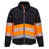 Casaco PW3 Hi-Vis Classe 1 Softshell ( 3L )-Preto/Laranja-4XL-RAG-Tailors-Fardas-e-Uniformes-Vestuario-Pro