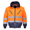 Casaco Piloto PW3 Hi-Vis 3 em 1-Laranja/Marinho-4XL-RAG-Tailors-Fardas-e-Uniformes-Vestuario-Pro