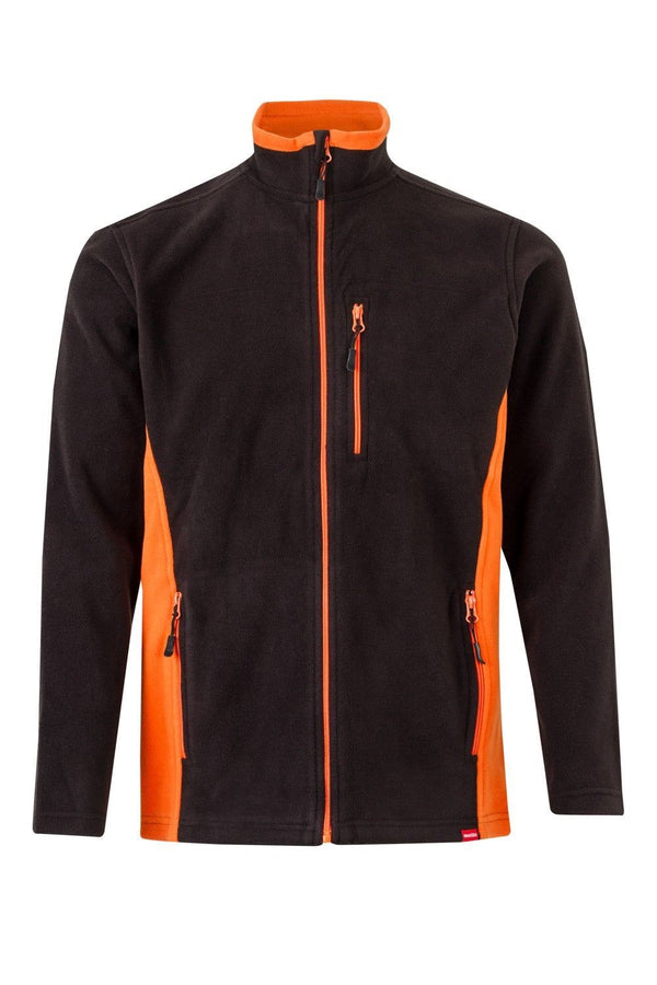 Casaco Polar Bicolor-Preto/Laranja - 00/16-3XL-RAG-Tailors-Fardas-e-Uniformes-Vestuario-Pro
