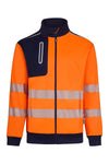 Casaco Polar Técnico de Alta Visibilidade V.Dynamix Hi Vis-Azul Navy/laranja Fluorescente - 61/19-S-RAG-Tailors-Fardas-e-Uniformes-Vestuario-Pro