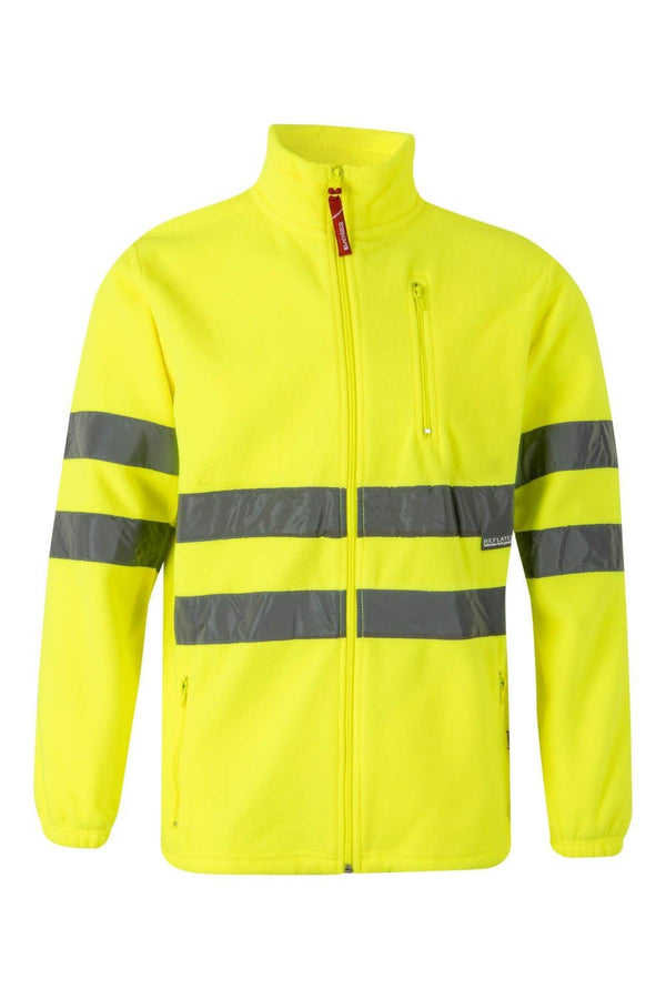 Casaco Polar de Alta Visibilidade-Amarelo Fluor-XS-RAG-Tailors-Fardas-e-Uniformes-Vestuario-Pro