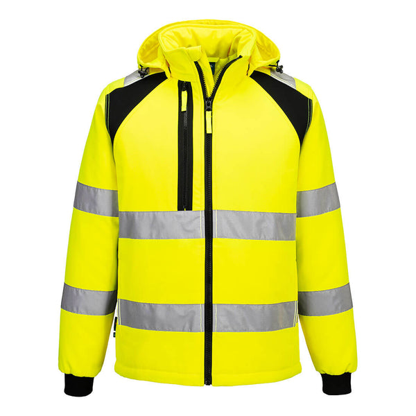 Casaco Softshell Almofadado WX2 (2L) de Alta Visibilidade-Amarelo/preto-S-RAG-Tailors-Fardas-e-Uniformes-Vestuario-Pro