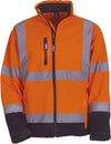 Casaco Softshell de alta visibilidade-Hi Vis Laranja / Azul Marinho-S-RAG-Tailors-Fardas-e-Uniformes-Vestuario-Pro