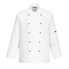 Casaco Somerset Chefs L/S-Branco-4XL-RAG-Tailors-Fardas-e-Uniformes-Vestuario-Pro