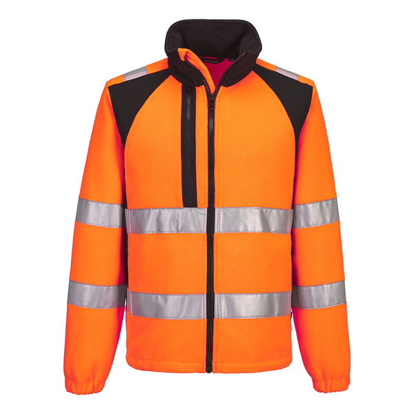Casaco Sweat-Shirt de Alta Visibilidade WX2 Eco-Laranja/preto-S-RAG-Tailors-Fardas-e-Uniformes-Vestuario-Pro