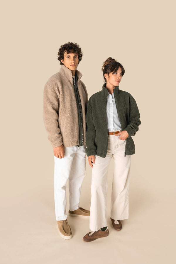 Casaco Sweatshirt com Ombros Descaídos em Sherpa Unissexo-RAG-Tailors-Fardas-e-Uniformes-Vestuario-Pro