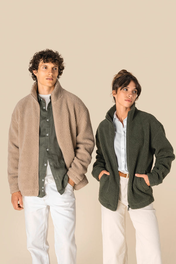 Casaco Sweatshirt com Ombros Descaídos em Sherpa Unissexo-RAG-Tailors-Fardas-e-Uniformes-Vestuario-Pro
