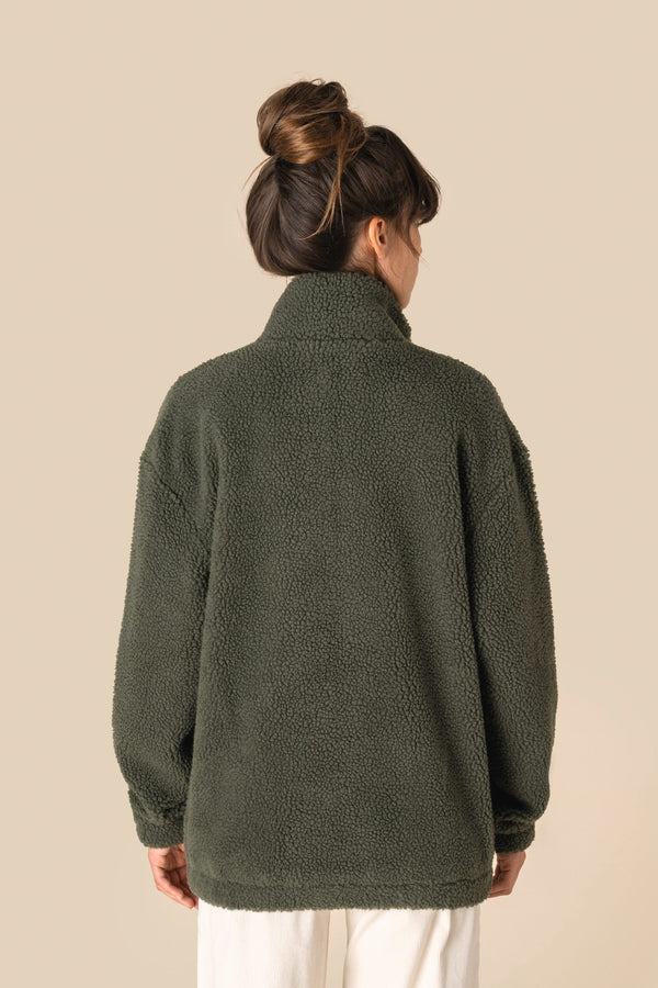 Casaco Sweatshirt com Ombros Descaídos em Sherpa Unissexo-RAG-Tailors-Fardas-e-Uniformes-Vestuario-Pro