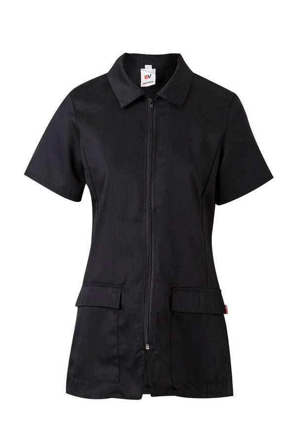 Casaco com Fecho-Ecler de Manga Curta-Preto-XS-RAG-Tailors-Fardas-e-Uniformes-Vestuario-Pro