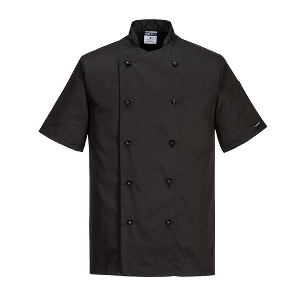Casaco de Chefs Kent-Preto-XXS-RAG-Tailors-Fardas-e-Uniformes-Vestuario-Pro