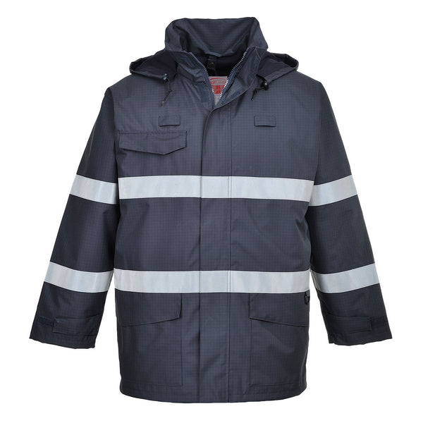 Casaco de Chuva Multi-protecção Bizflame-Marinho-XS-RAG-Tailors-Fardas-e-Uniformes-Vestuario-Pro