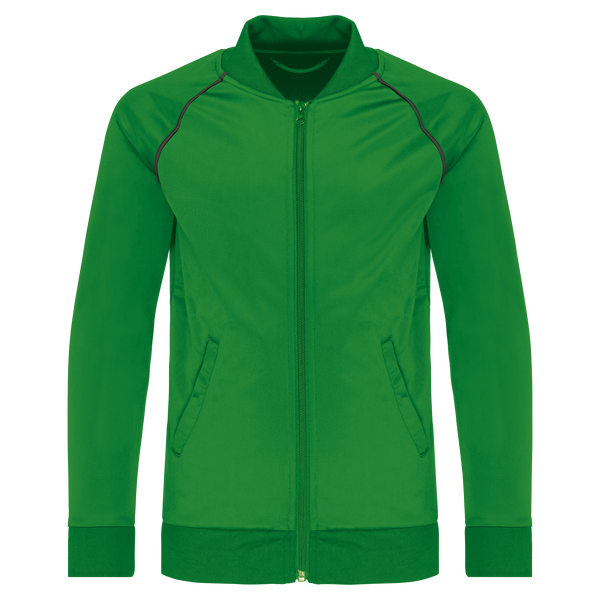 Casaco de Fato de Treino com Risca de Criança-Verde-4/6 Anos-RAG-Tailors-Fardas-e-Uniformes-Vestuario-Pro