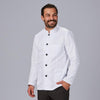 Casaco de Homem com Gola Mao Branco-Branco - 101-XS-RAG-Tailors-Fardas-e-Uniformes-Vestuario-Pro