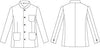Casaco de Homem com Gola Mao Branco-RAG-Tailors-Fardas-e-Uniformes-Vestuario-Pro