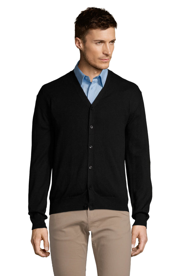 Casaco de Malha com Decote em V para Homem GOLDEN MEN-Preto-312-S-RAG-Tailors-Fardas-e-Uniformes-Vestuario-Pro