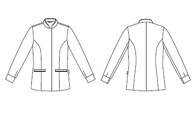 Casaco de Senhora Pineda Tecido Reciclado-RAG-Tailors-Fardas-e-Uniformes-Vestuario-Pro