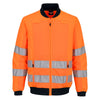 Casaco de Trabalho de Alta Visibilidade com Painéis de Malha Hi-Vis Mesh Panel Work Jacket-Laranja/marinho-S-RAG-Tailors-Fardas-e-Uniformes-Vestuario-Pro