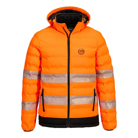 Casaco de Túnel Aquecido Ultrassónico de Alta Visibilidade-Laranja/preto-S-RAG-Tailors-Fardas-e-Uniformes-Vestuario-Pro