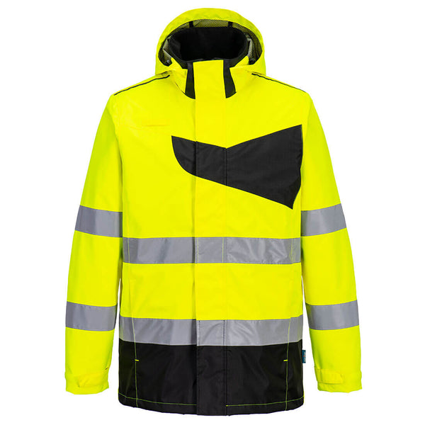 Casaco de chuva PW2 Hi-Vis-Amarelo/Preto-4XL-RAG-Tailors-Fardas-e-Uniformes-Vestuario-Pro