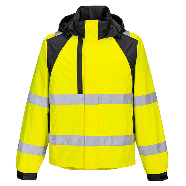 Casaco de chuva WX2 Eco Hi-Vis-Amarelo/Preto-S-RAG-Tailors-Fardas-e-Uniformes-Vestuario-Pro