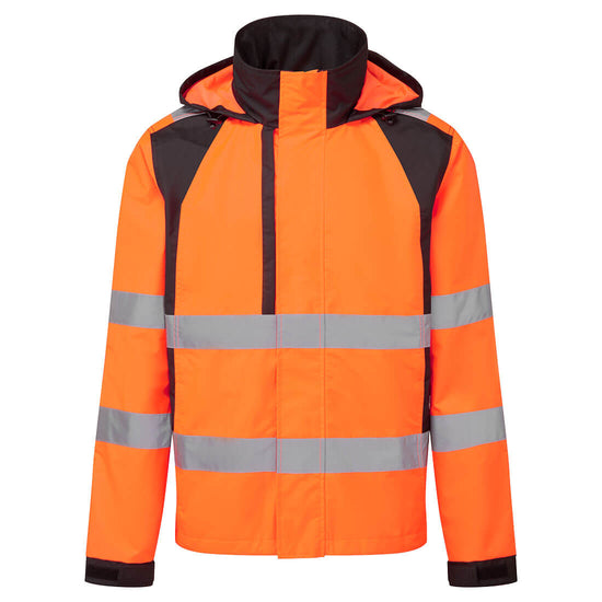 Casaco de chuva WX2 Eco Hi-Vis-Laranja/Preto-S-RAG-Tailors-Fardas-e-Uniformes-Vestuario-Pro