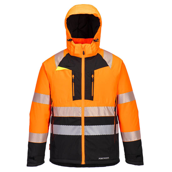 Casaco de inverno DX4 Hi-Vis Classe 2-Laranja/Preto-S-RAG-Tailors-Fardas-e-Uniformes-Vestuario-Pro
