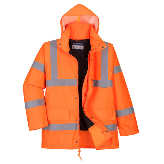 Casaco de inverno respirável de alta visibilidade para tráfego-Laranja-S-RAG-Tailors-Fardas-e-Uniformes-Vestuario-Pro