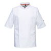 Casaco de manga curta Stretch Mesh Air Pro-Branco-L-RAG-Tailors-Fardas-e-Uniformes-Vestuario-Pro