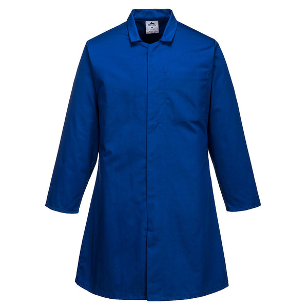Casaco indústria alimentar para homem, Um Bolso-Azul Royal-XS-RAG-Tailors-Fardas-e-Uniformes-Vestuario-Pro