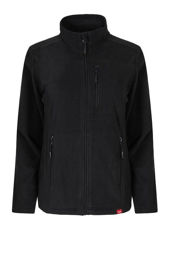 Casaco polar de mulher com fecho central-Preto - 00-XS-RAG-Tailors-Fardas-e-Uniformes-Vestuario-Pro