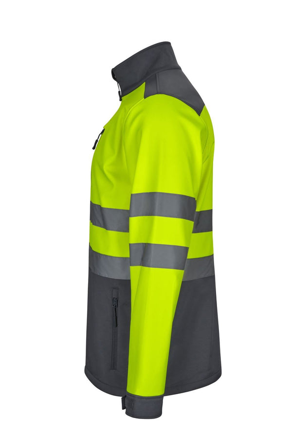 Casaco soft shell bicolor Alta Visibilidade-RAG-Tailors-Fardas-e-Uniformes-Vestuario-Pro