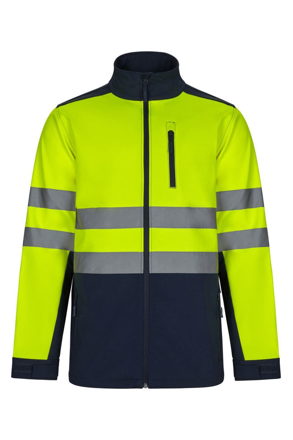 Casaco soft shell bicolor Alta Visibilidade-RAG-Tailors-Fardas-e-Uniformes-Vestuario-Pro