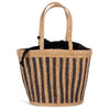 Cesta às riscas em junco do mar-Striped Seagrass Black / Black Night-One Size-RAG-Tailors-Fardas-e-Uniformes-Vestuario-Pro