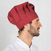 Chapéu Chef Francês com Velcro-Bordô-Único-RAG-Tailors-Fardas-e-Uniformes-Vestuario-Pro